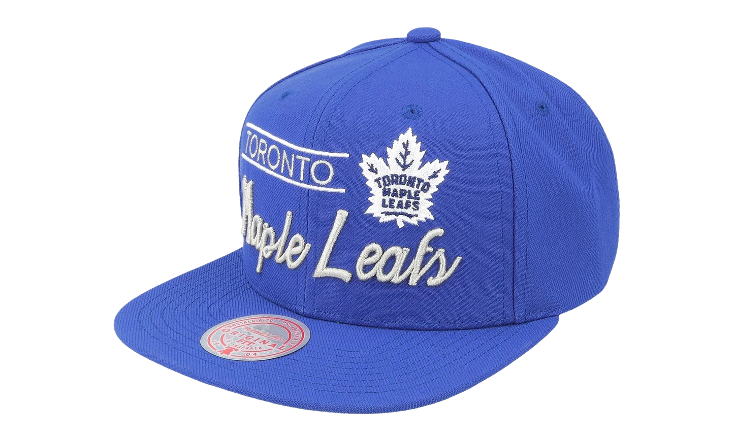 NHL Retro Lock Up Snapback Cap "Toronto Maple Leafs - Blue" 6HSSLD21213 TMLBLUE