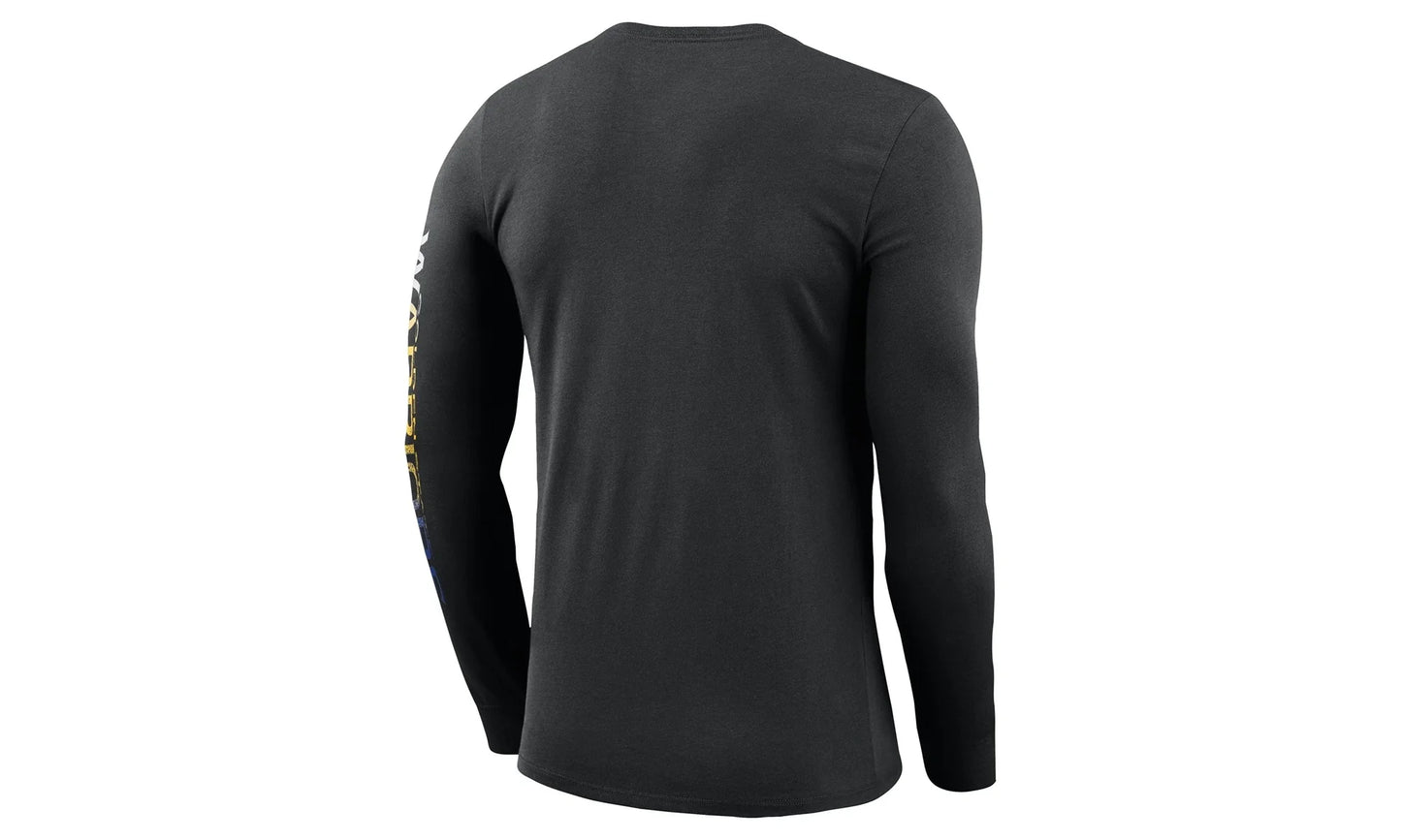 NBA GS Warriors Mezzo Print Long Sleeve T-Shirt "Black" AQ6798 010