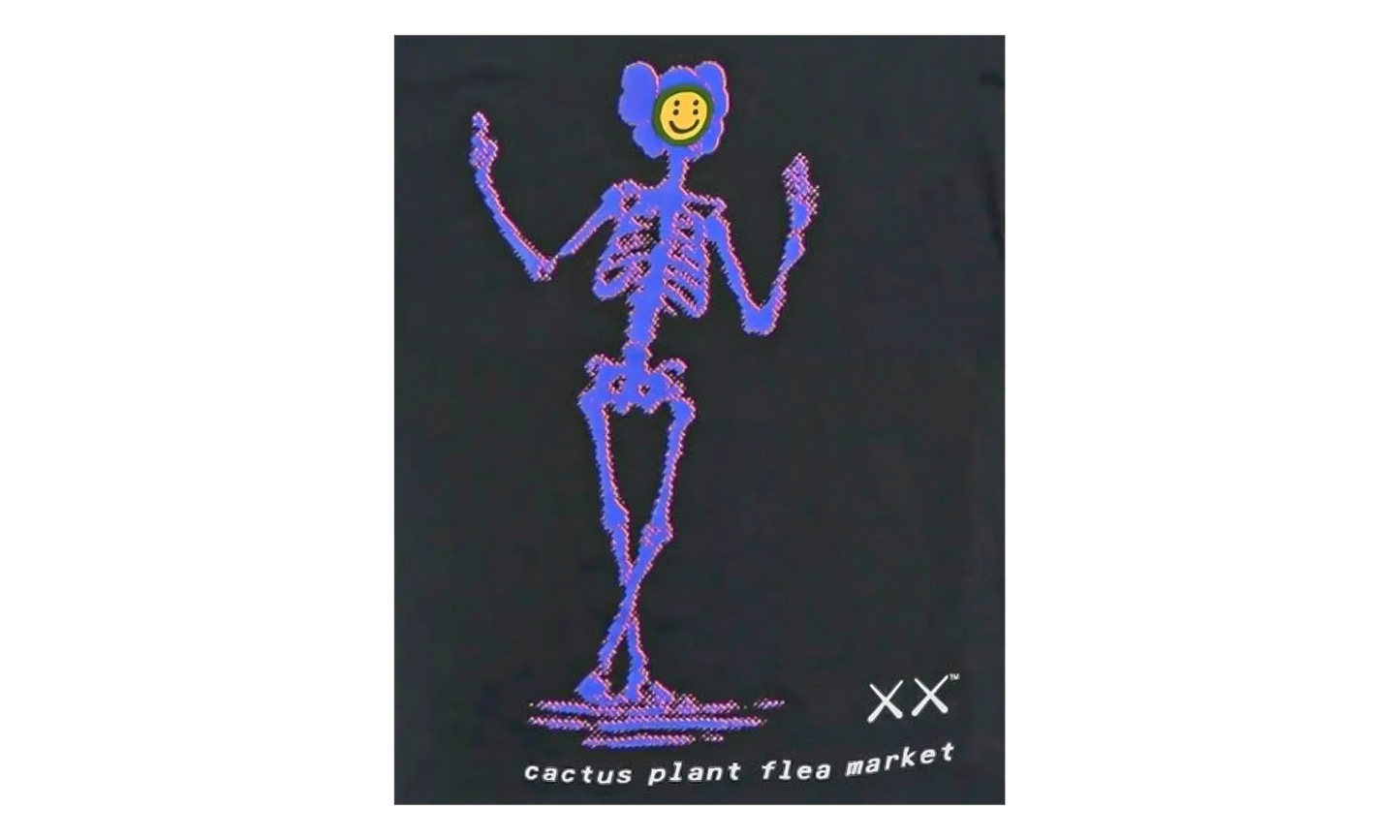 Kaws X Cactus Plant Flea Market Tee "Black" 2274 1FW210103XKS BLAC