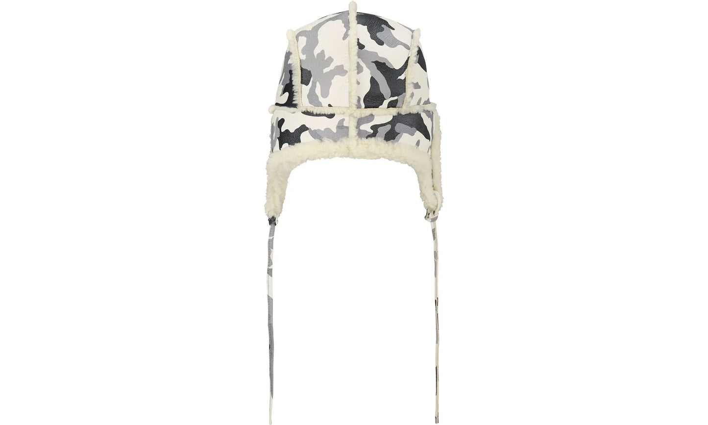 Shearling Lined Earflap Cap "FW25 - Snow Camo" SU26791