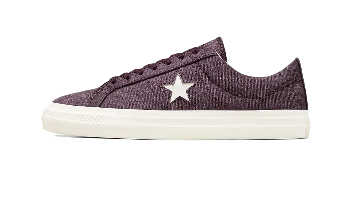 One Star Pro Low "Washed Canvas - Black Cherry" A07321C