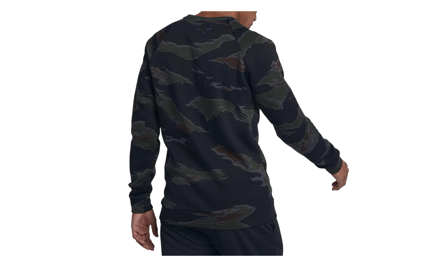 Jordan Jumpman Fleece Camo Crew Sweatshirt "Black" AV2310 010