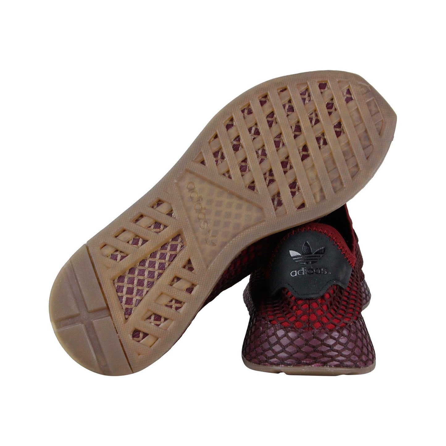 Deerupt Runner B41773 Mens Burgundy Mesh Lifestyle Sneakers Shoes