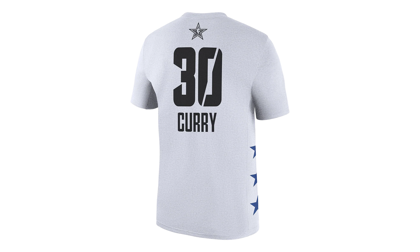Air Jordan NBA GSW 2019 NBA All-Star T-Shirt "Stephen Curry - White" BQ2507 106