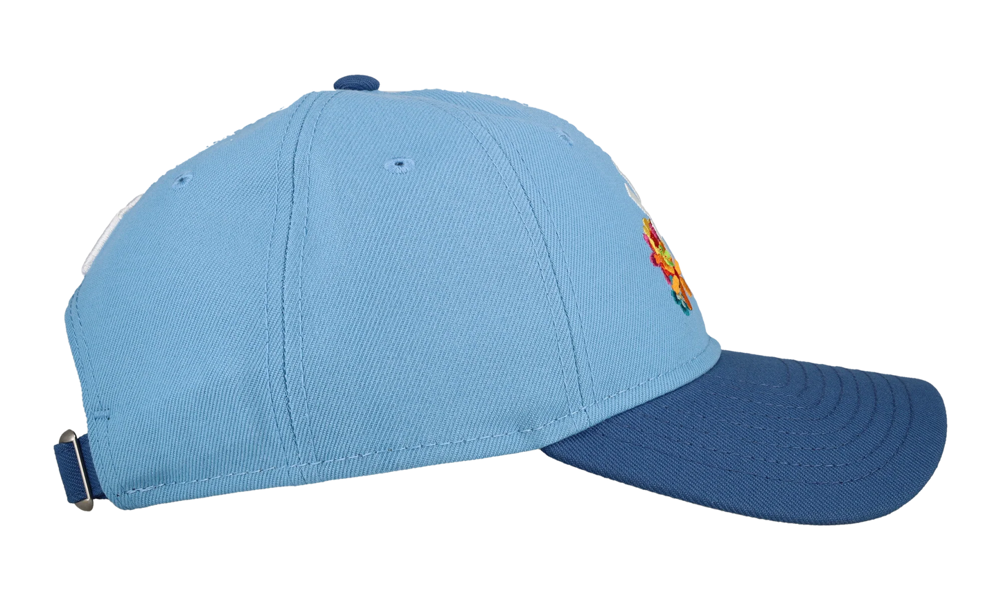 9TWENTY New York Yankees Premium Adjustable Hat "Sky Blue / Indigo Flowers" NE332