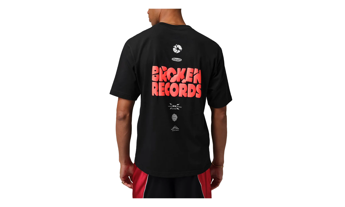 Jordan Broken Records Graphic T-Shirt "Black / Infrared 23" IF3055 010