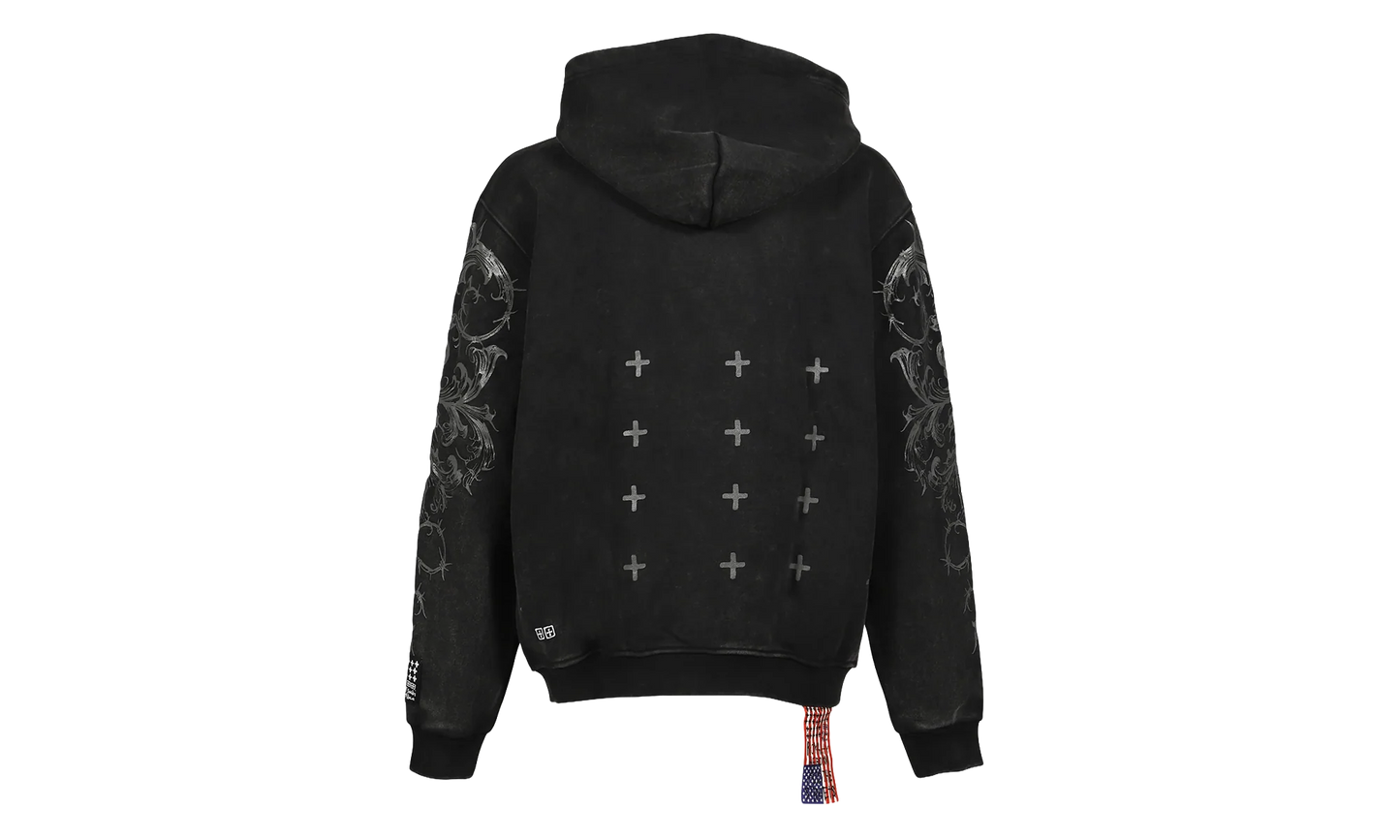Alice Hollywood Graphic Zip Hoodie "Black" MAH25FL001
