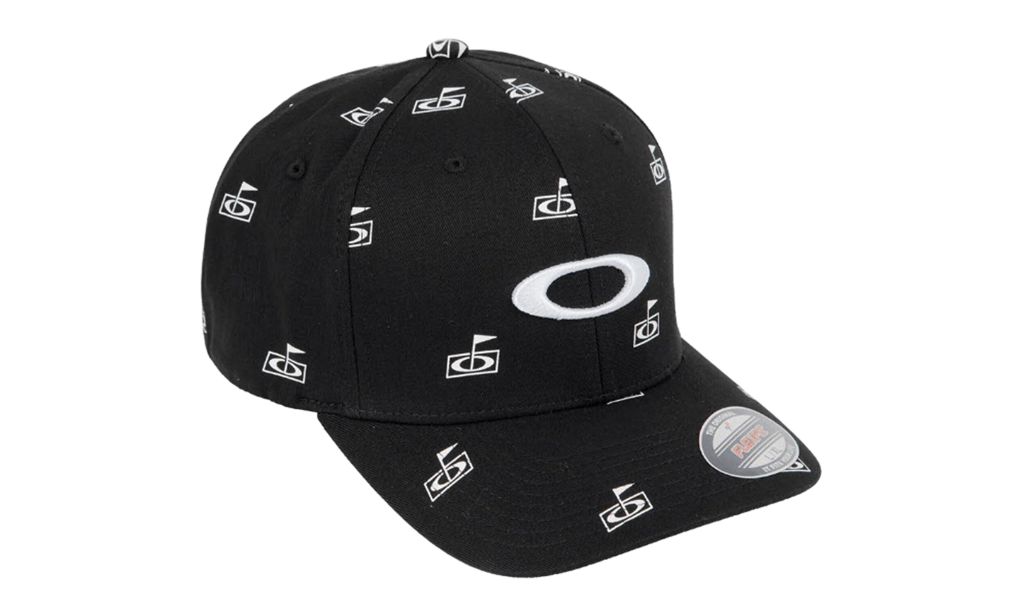 Flag Print Fitted Hat "Blackout" FOS901211 02E