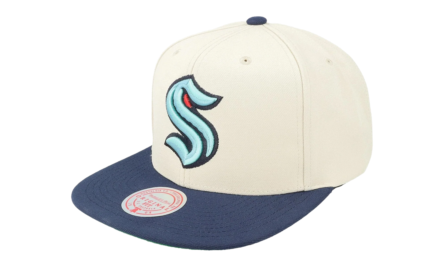 NHL Vintage Off-White Snapback Cap "Seattle Kraken - Off White" 6HSSSH22085 SKROFWH