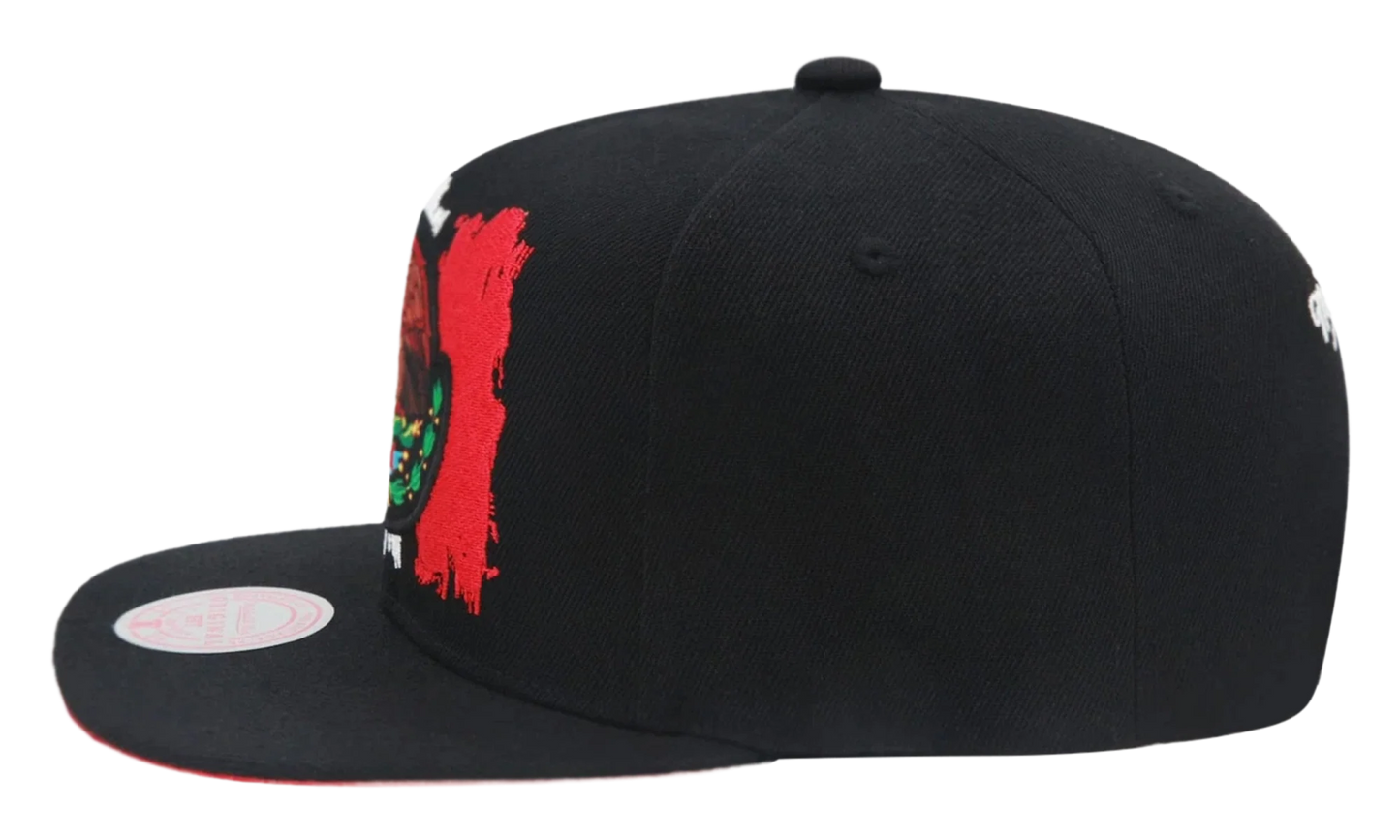 Branded Eagle Snapback Cap "Mexican Flag - Black" 6HSSTD17413 MNNBLCK