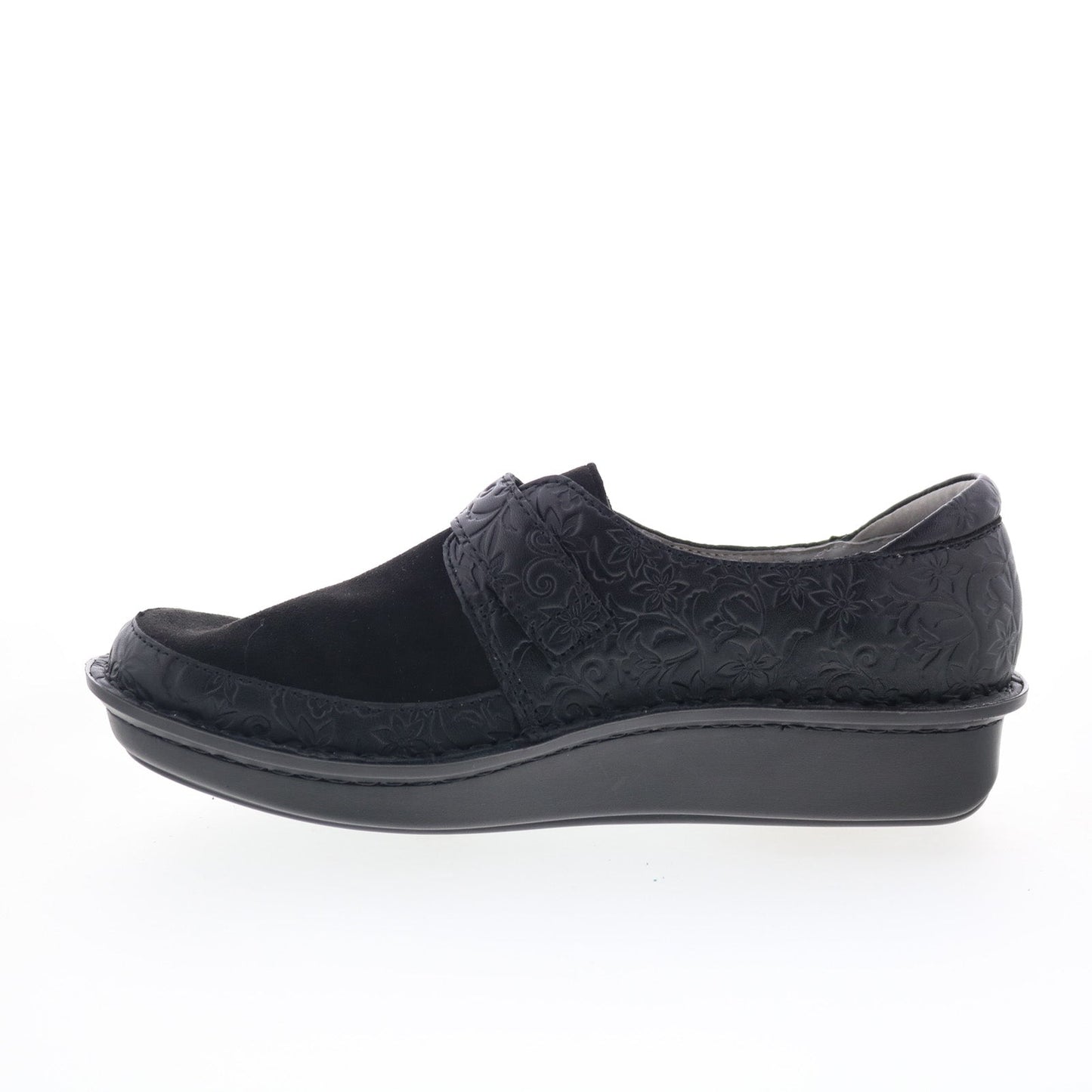 Alegria Brenna BRE-8140 Womens Black Leather Loafer Flats Shoes