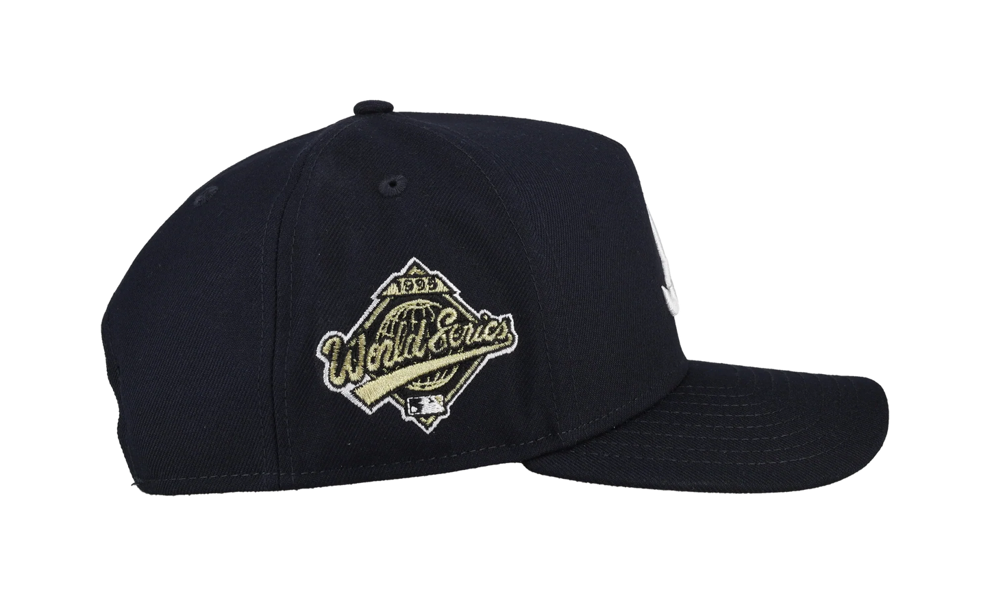 9FIFTY Atlanta Braves 1995 Team Color A Frame Snapback Hat "Black (Grey Brim)" NE466