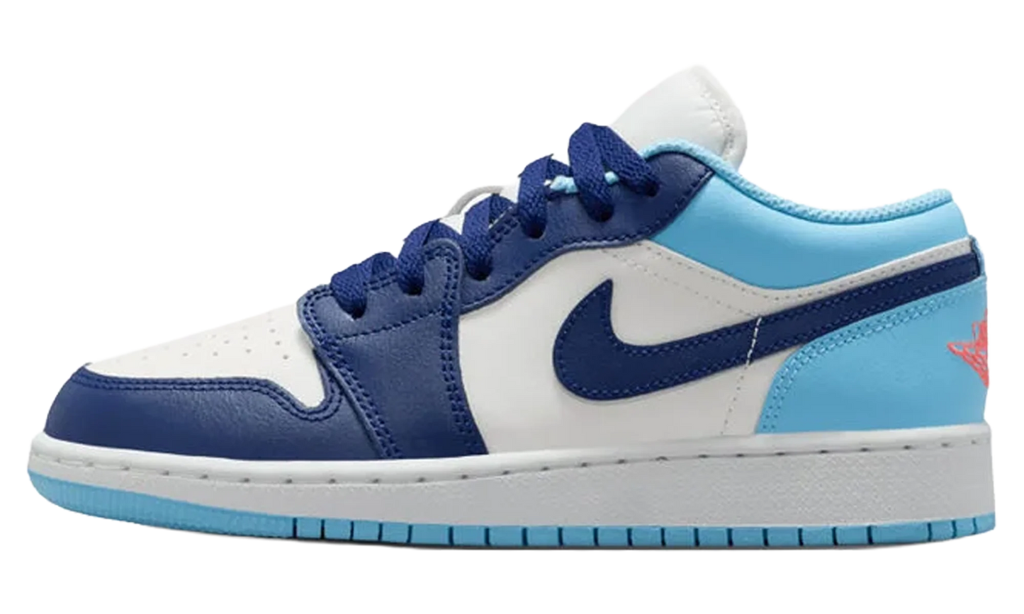 Air Jordan 1 Low GS "Sail Blue Chill" 553560 149
