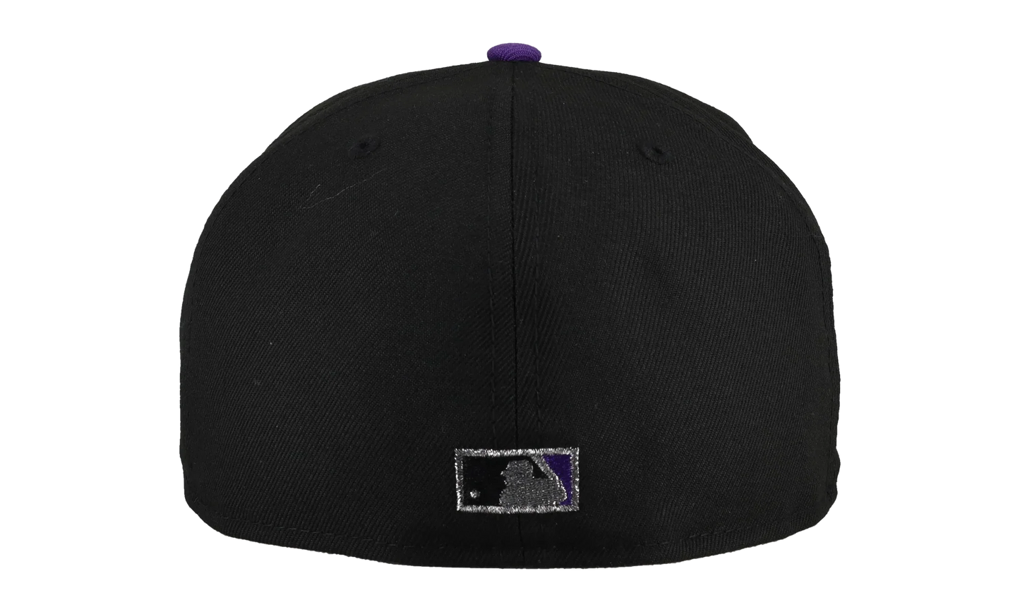 59FIFTY Colorado Rockies Old English Script 1995 Coors Field Fitted Hat "Black / Grey" NE103
