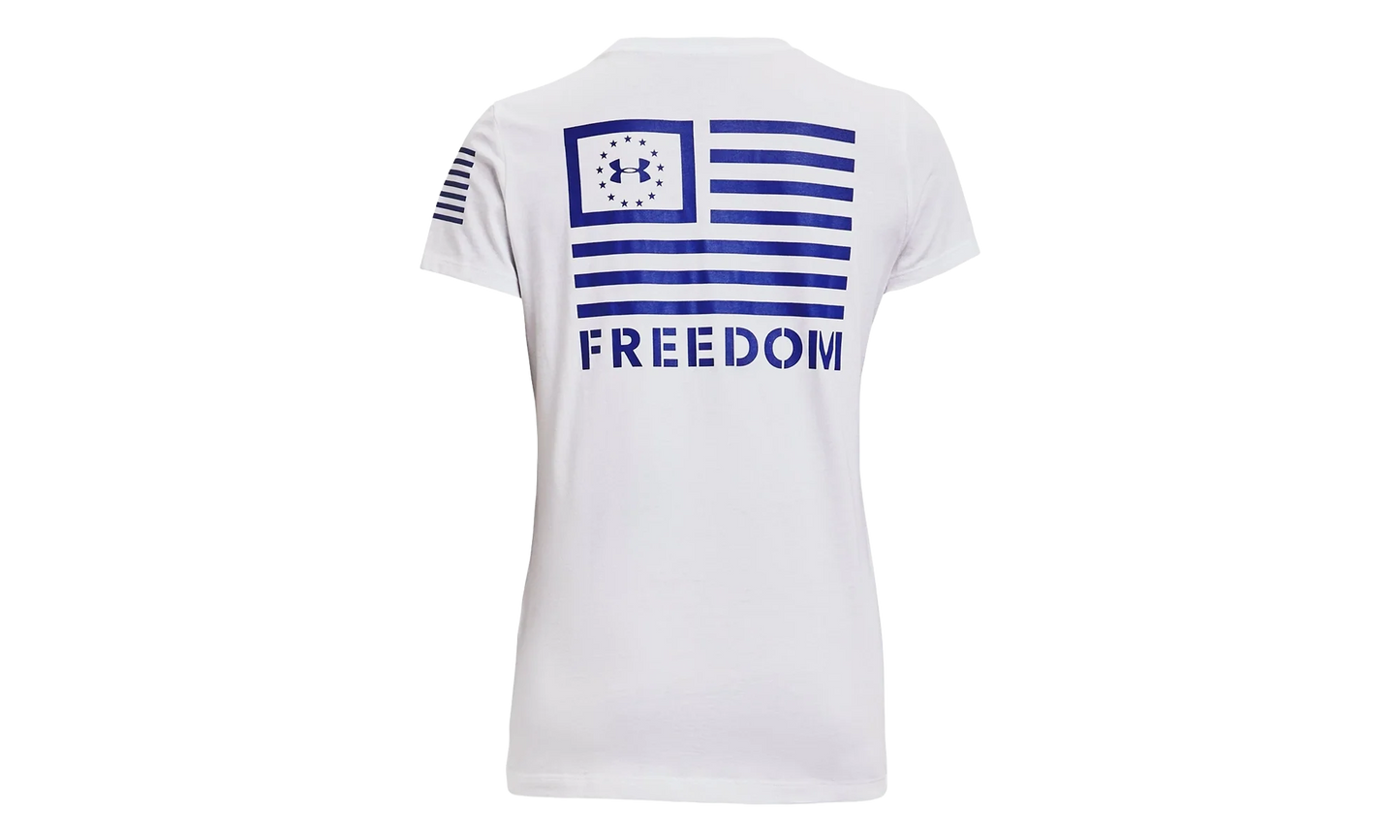 Freedom Banner T-Shirt WMNS "White / Royal Blue" 1352160 101