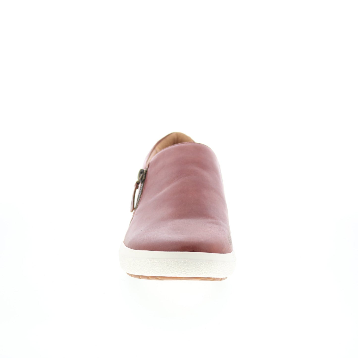 Aetrex Jenna Slip On CA504 Womens Brown Leather Lifestyle Sneakers Shoes