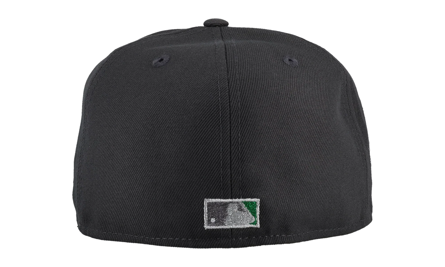59FIFTY Arizona Diamondbacks Script 25th Anniversary Fitted Hat "Graphite Metallic" 123451299553