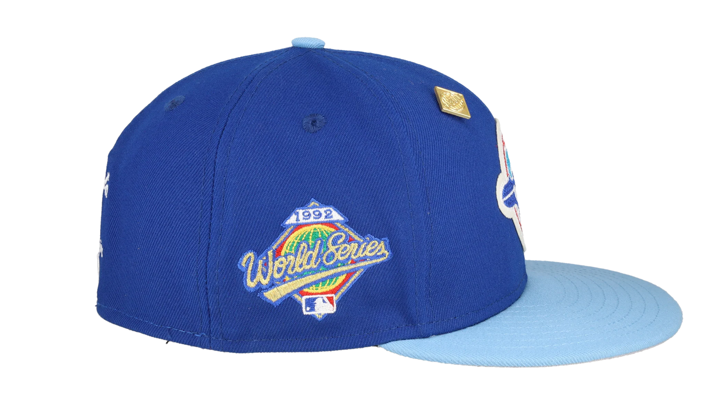 59FIFTY Toronto blue Jays Letterman Collection Fitted Hat "Royal Blue / Grey" 123451295621