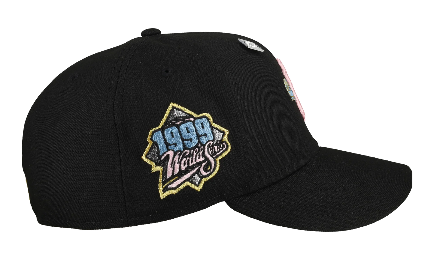 59FIFTY New York Yankees 1999 World Series Fitted Hat "Metallic Rose / Black" NE422