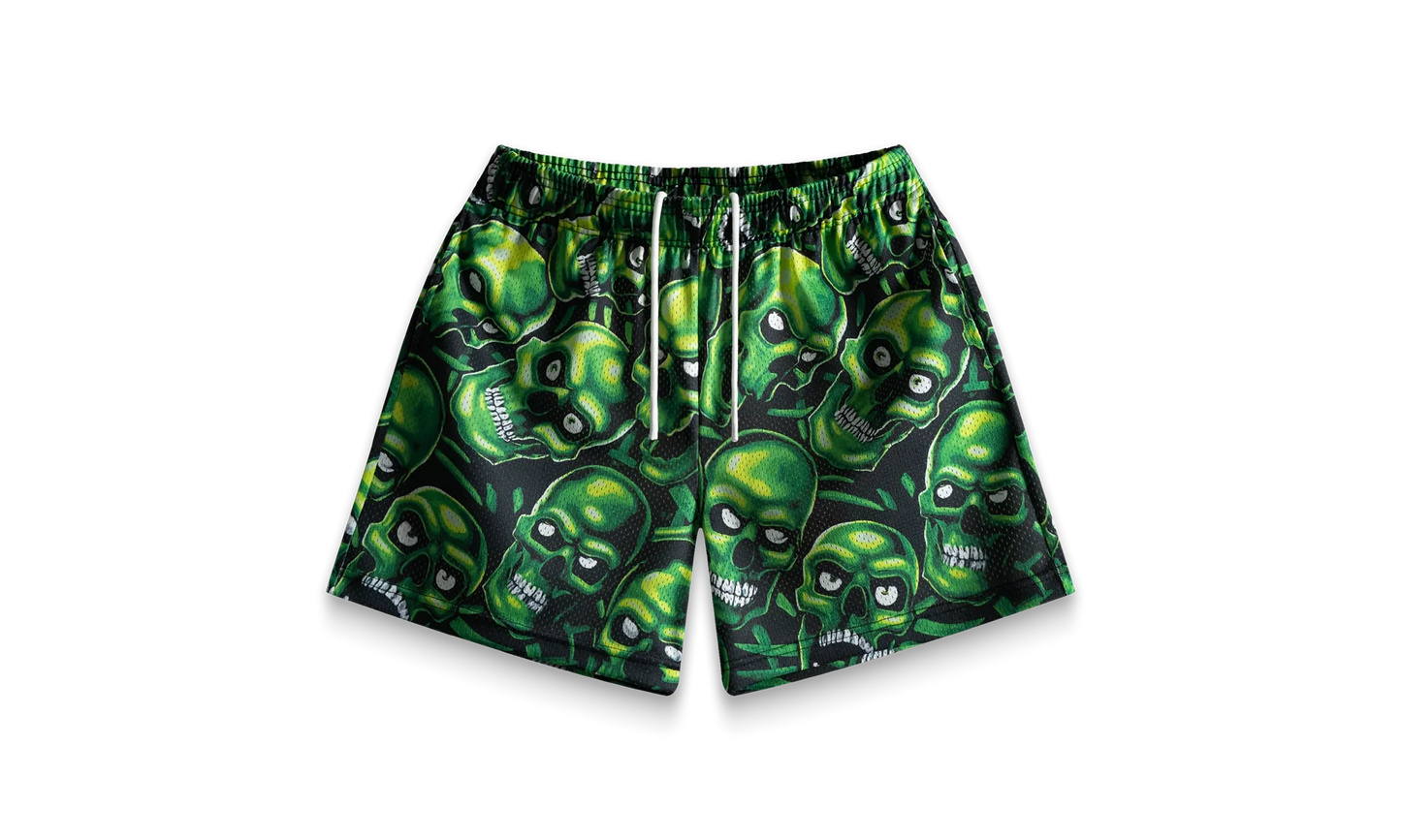 Skully Shorts "Green" BS79