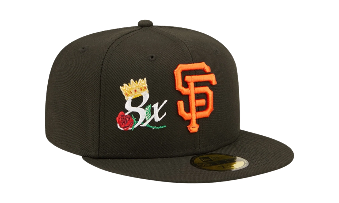 59FIFTY MLB San Francisco Giants Crown 8X Champs Fitted Hat "Black" NE493