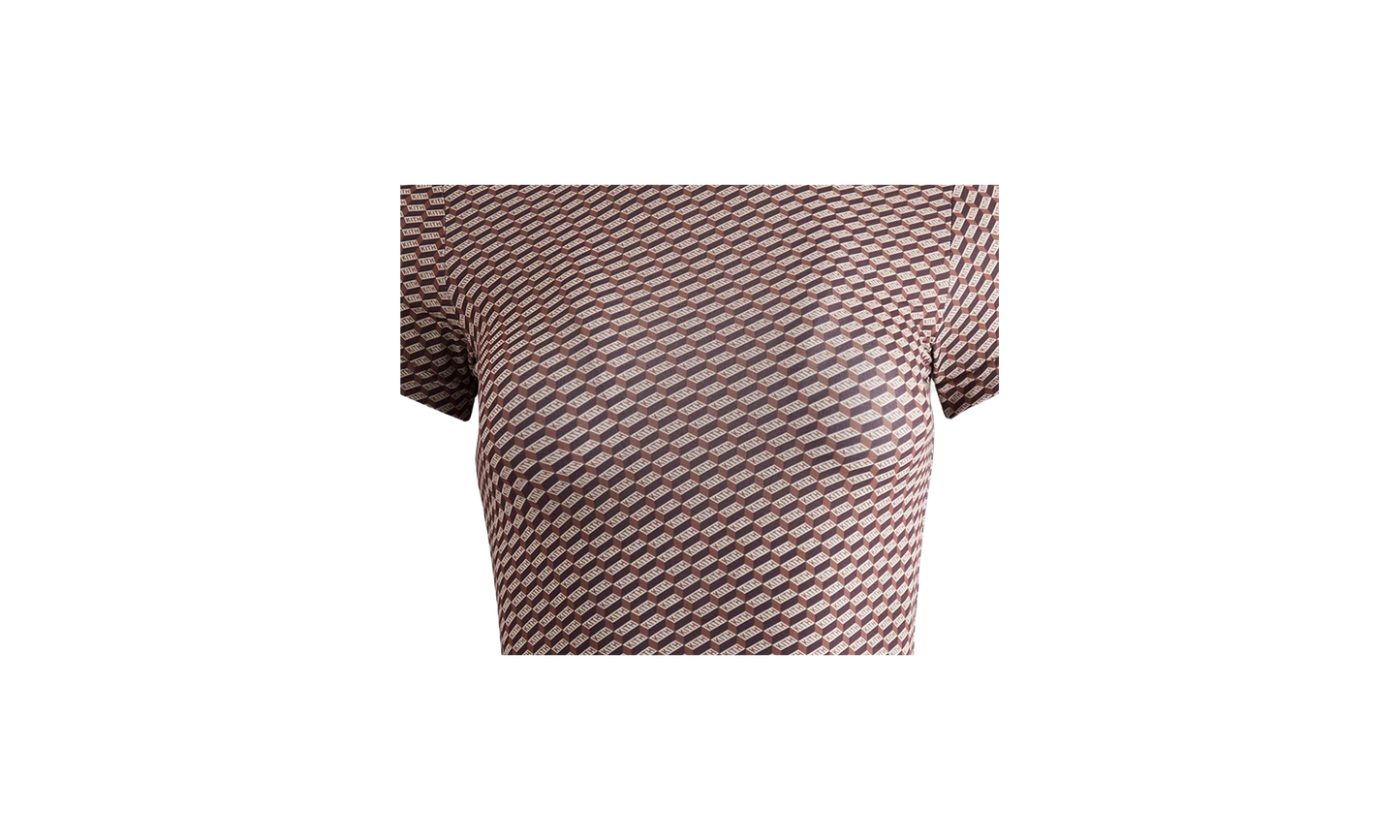 Mulberry Sheer Monogram Tee WMNS "Brown" khw030293 210