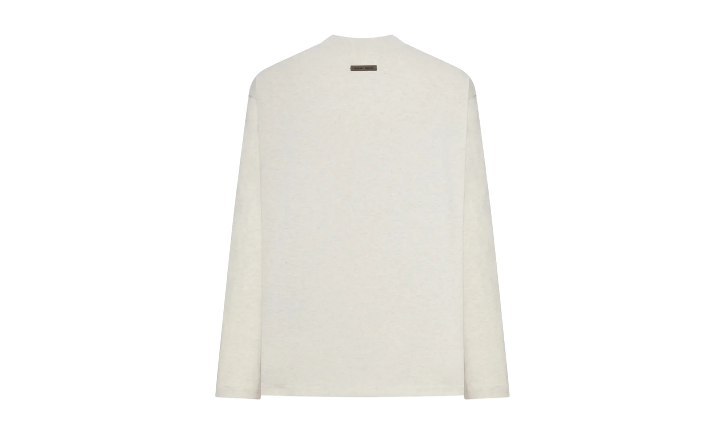 Embroidered Classic Long Sleeve Tee "Oatmeal Heather" 125HO254202F