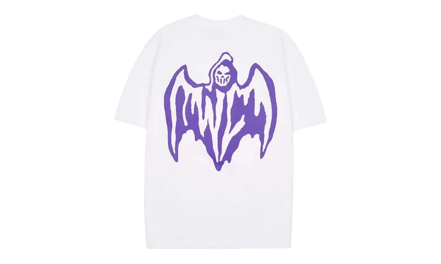 Bat Logo Tee "White / Purple" OSTG WARWARR L77N