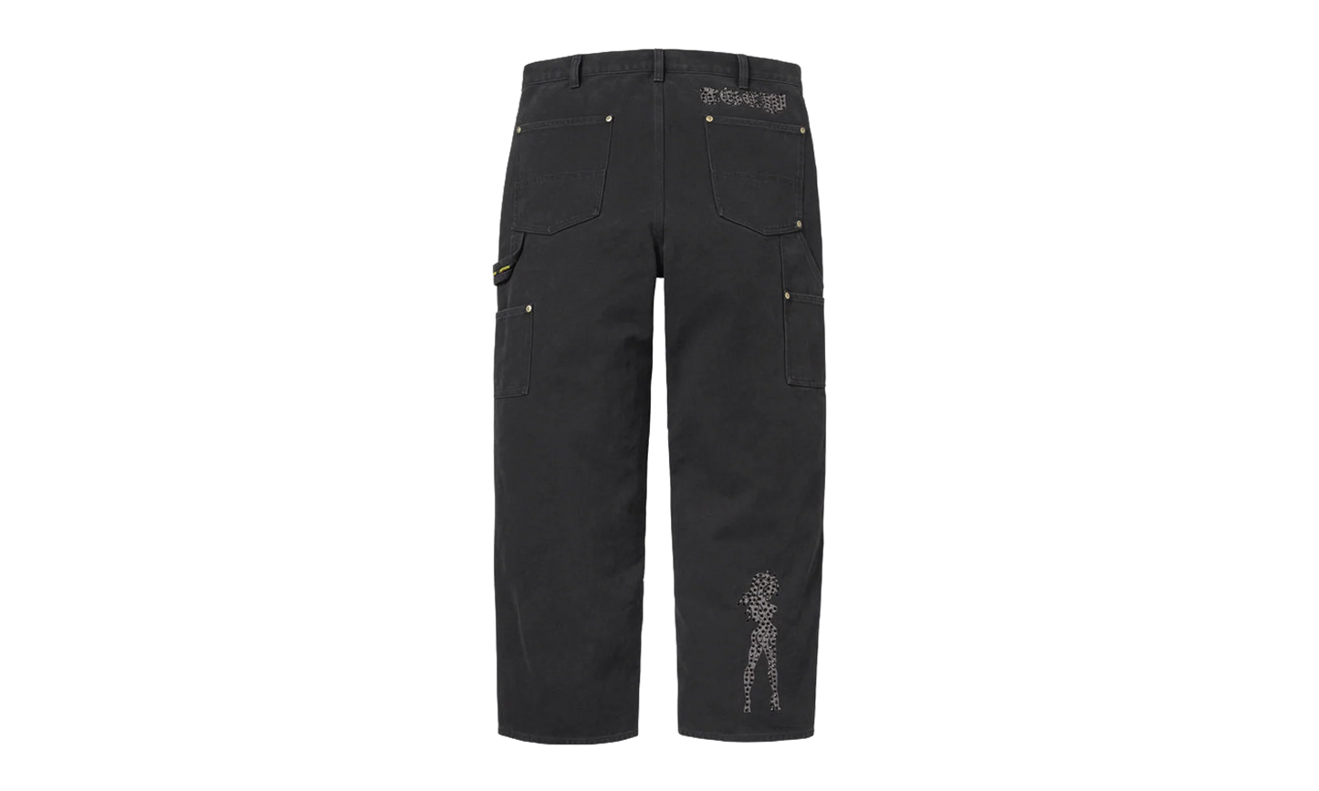 The Great China Wall Double Knee Painter Pant "SS26 - Black" SU27519