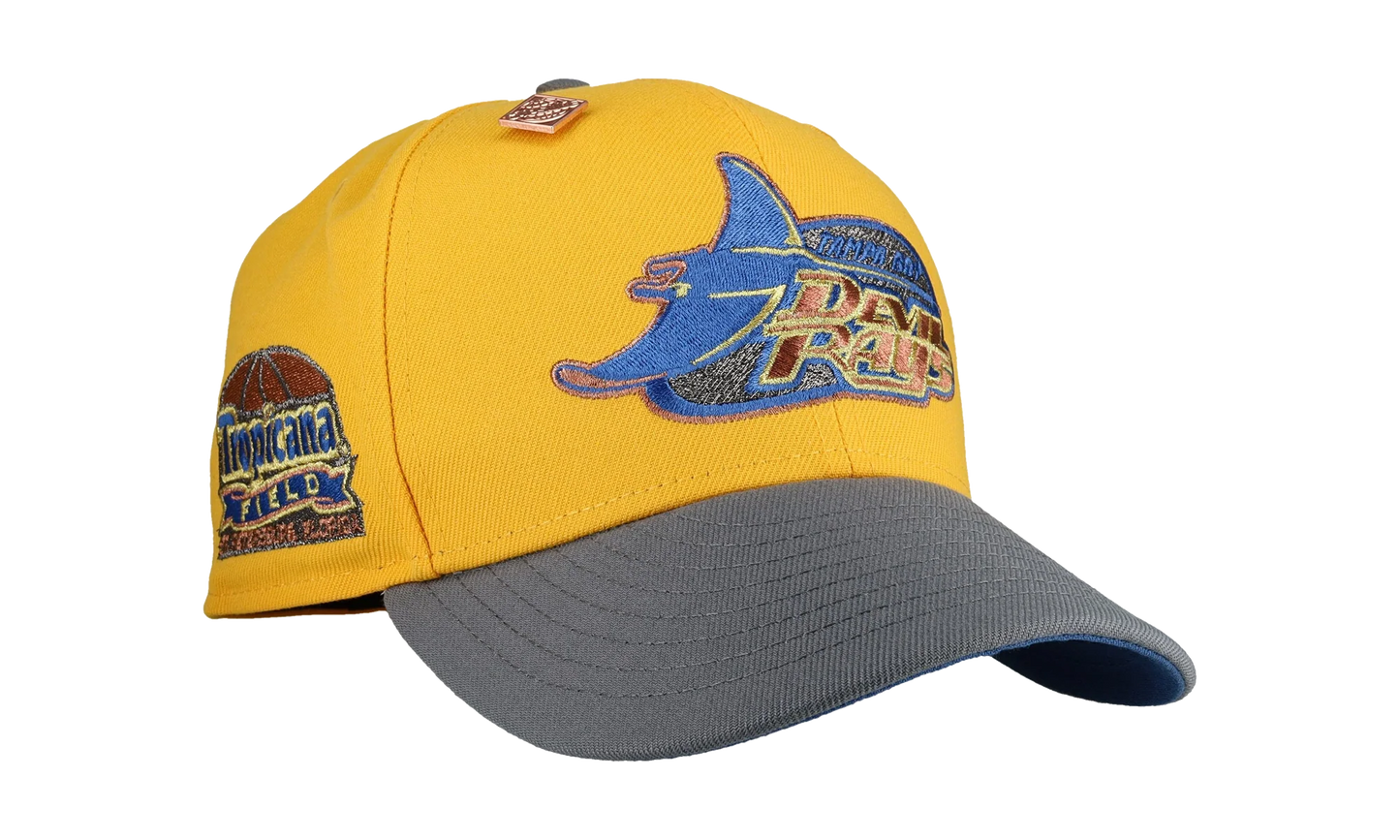 59FIFTY Tampa Bay Rays Tropicana Field Fitted Hat "Yellow / Ice" NE393