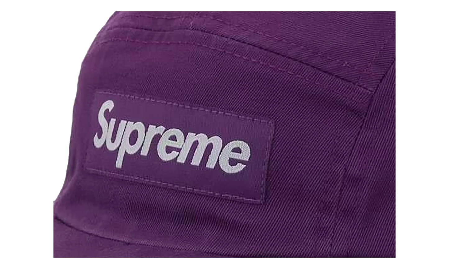 Washed Chino Twill Camp Cap (SS26) "Purple" SU27167