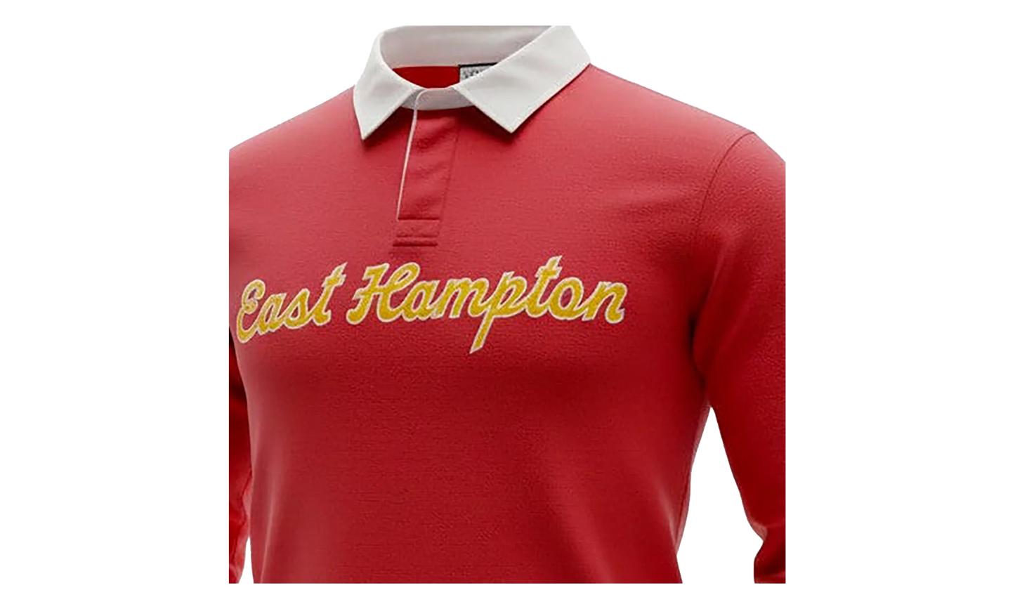 EE RUGBY CORE POLO "EAST HAMPTONS - Red/ Yellow" EE743