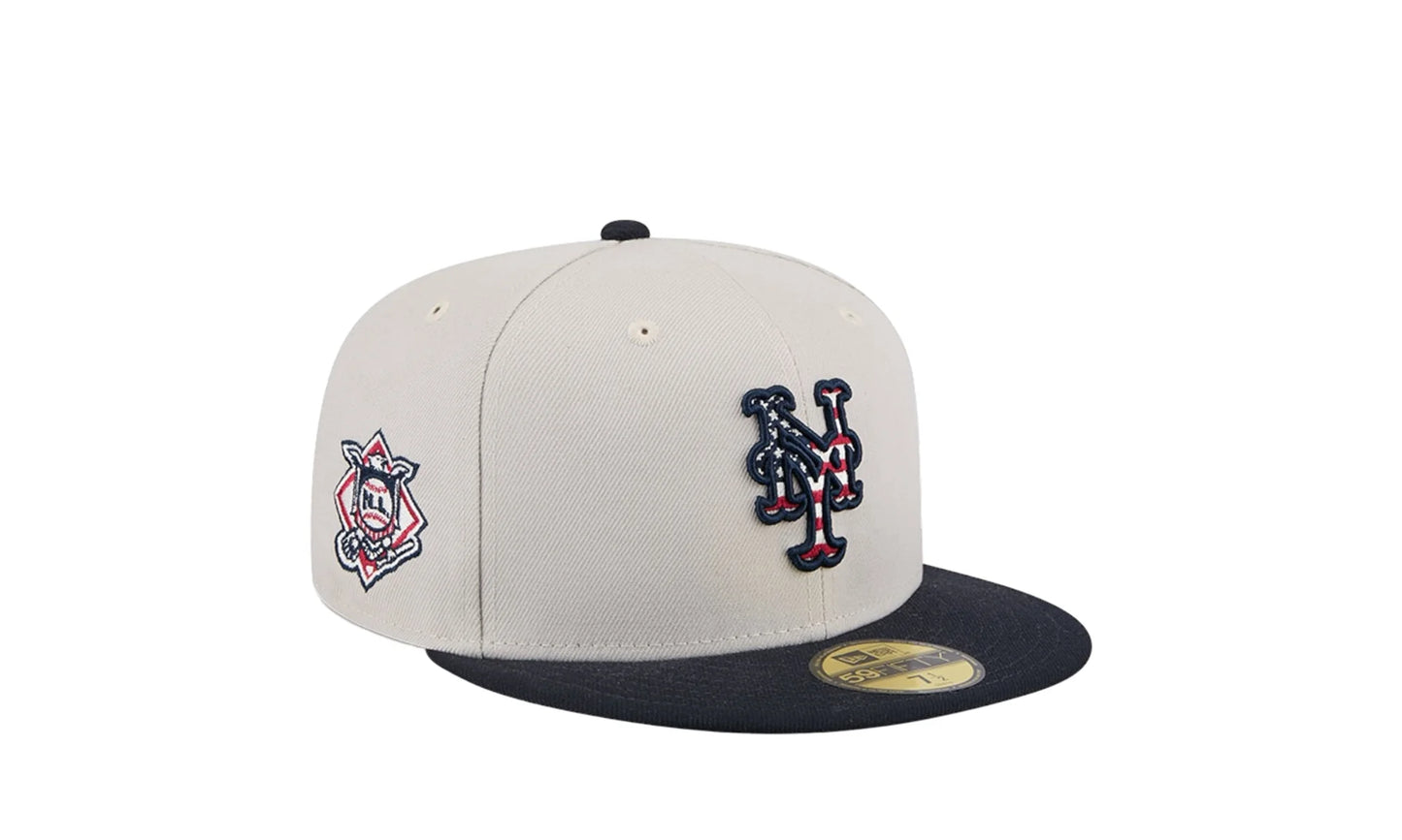 New York Mets Independence Day 2024 59FIFTY Fitted Hat "Grey" 60506382