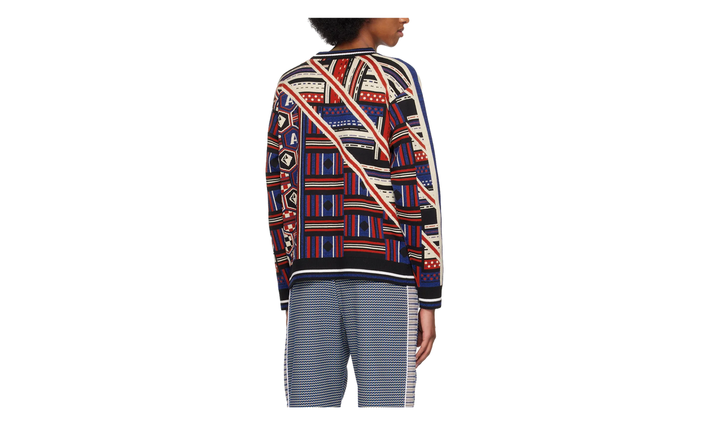 Quadri Knit Jumper "Multi-Color" M AHLU KN005 SS23 YA01 BL