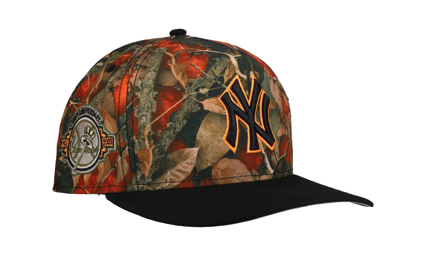 9FIFTY New York Yankees 100th Anniversary A Frame Snapback Hat "Leaves / Orange" NE290