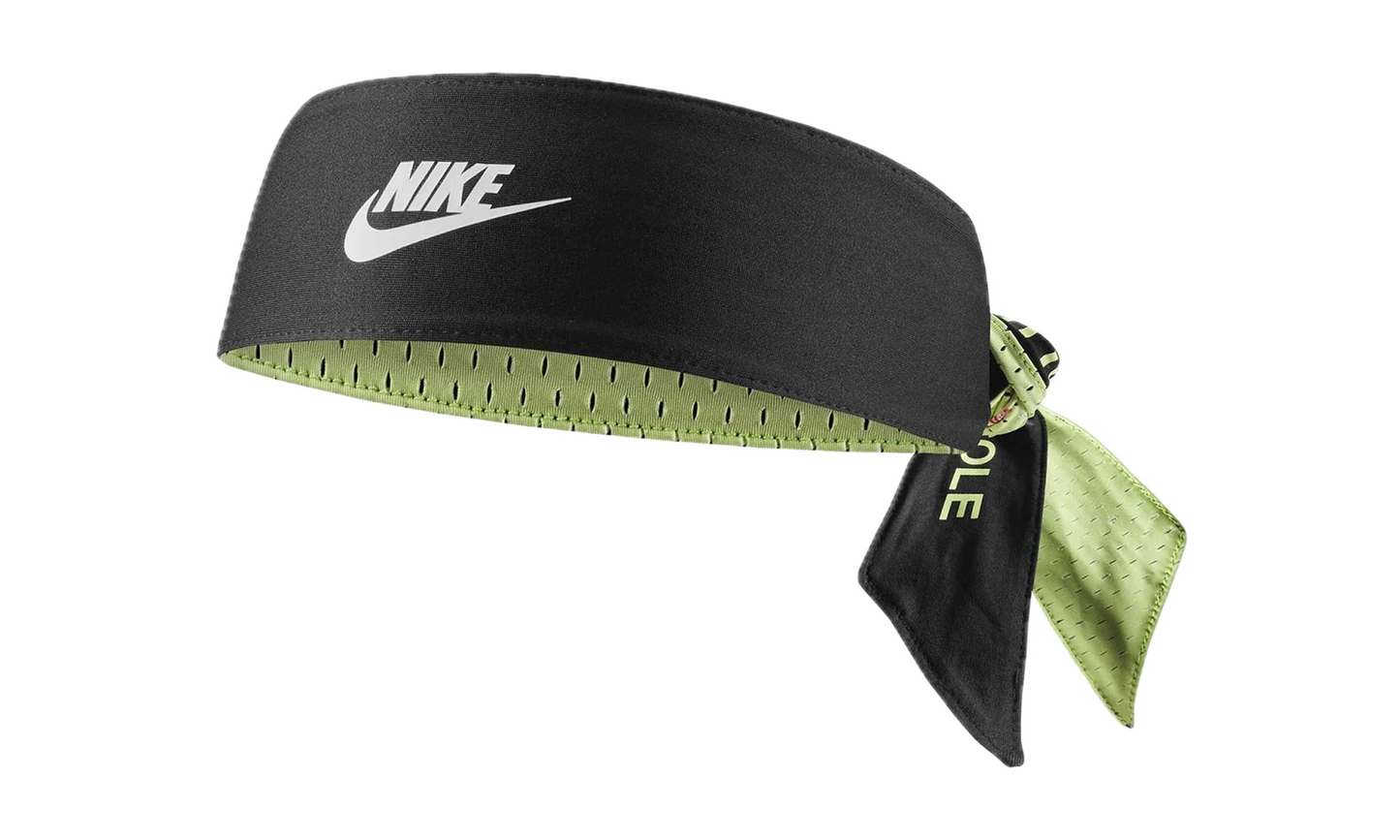 WORLD TOUR HEAD TIE REVERSIBLE PRINTED "Black / Light Liquid Lime / White" N.100.3275.048