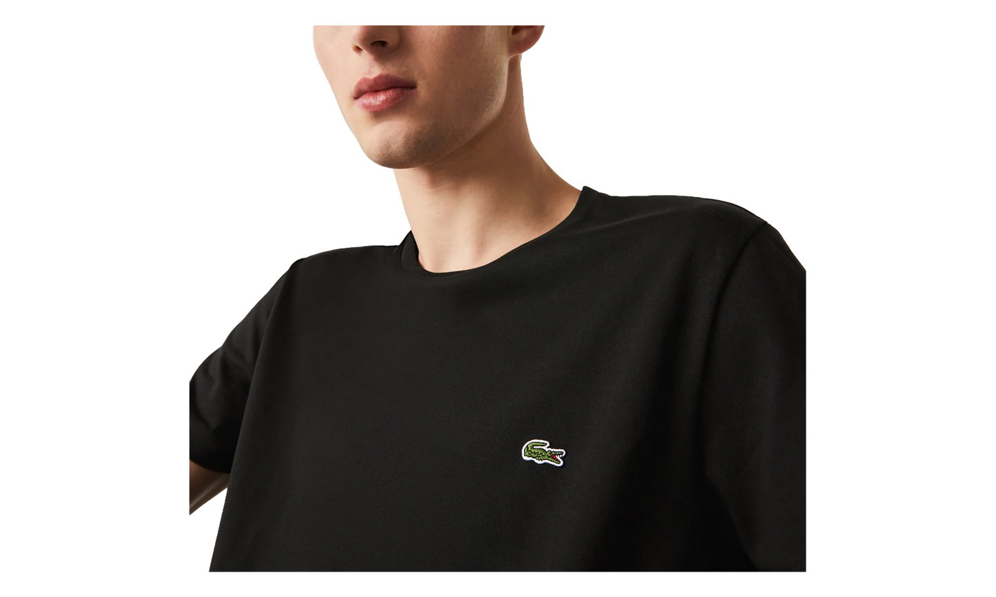 Crew Neck Pima Cotton Jersey T-shirt "Black" TH6709 031