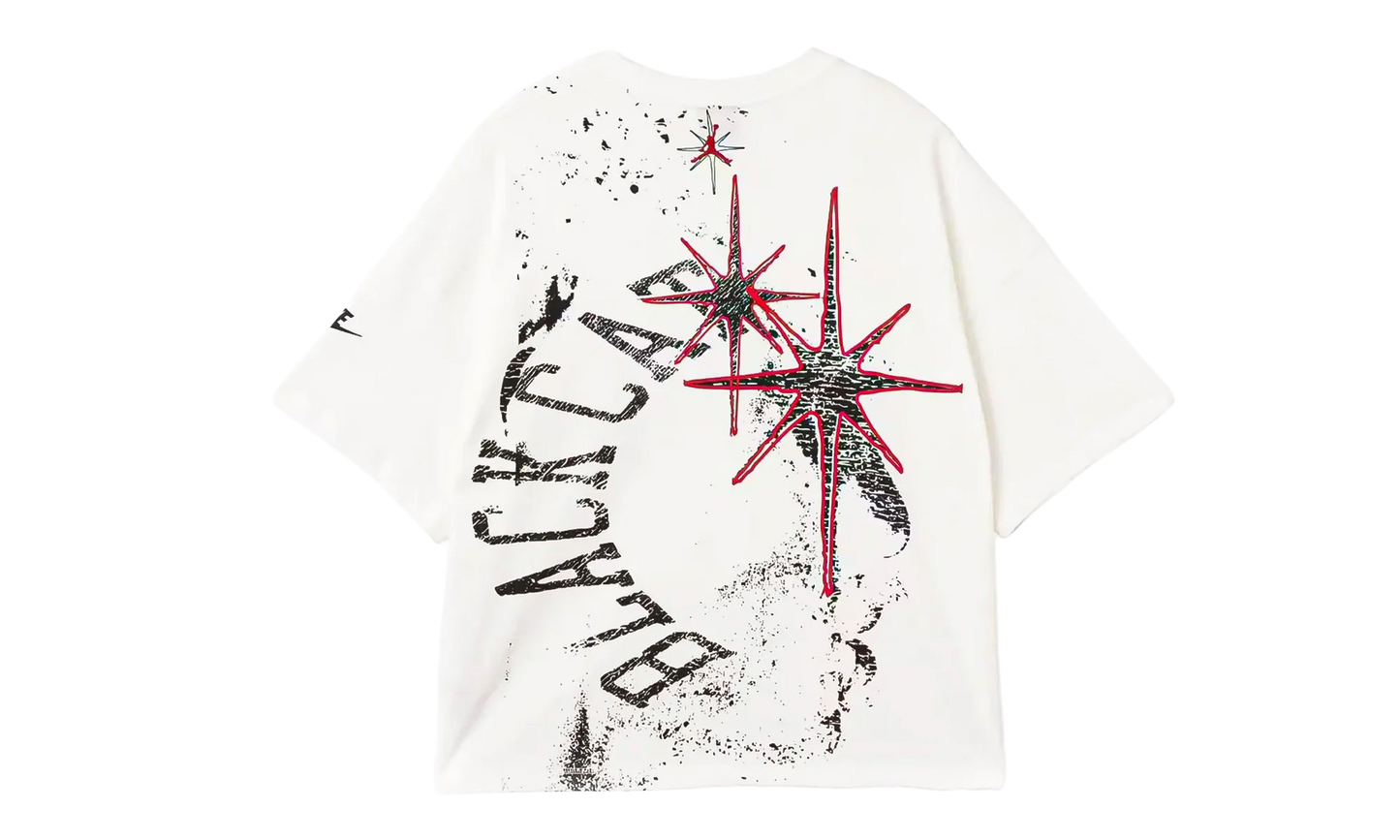 Jordan Black Cat Star Short Sleeve T-Shirt "White" IQ5977 100