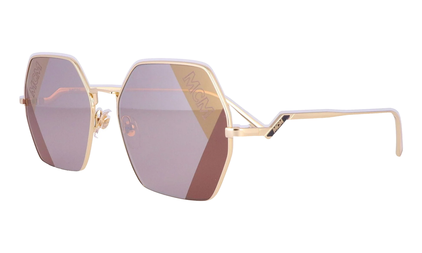 Hexagon Sunglasses "Shiny Gold" MCM126S-717