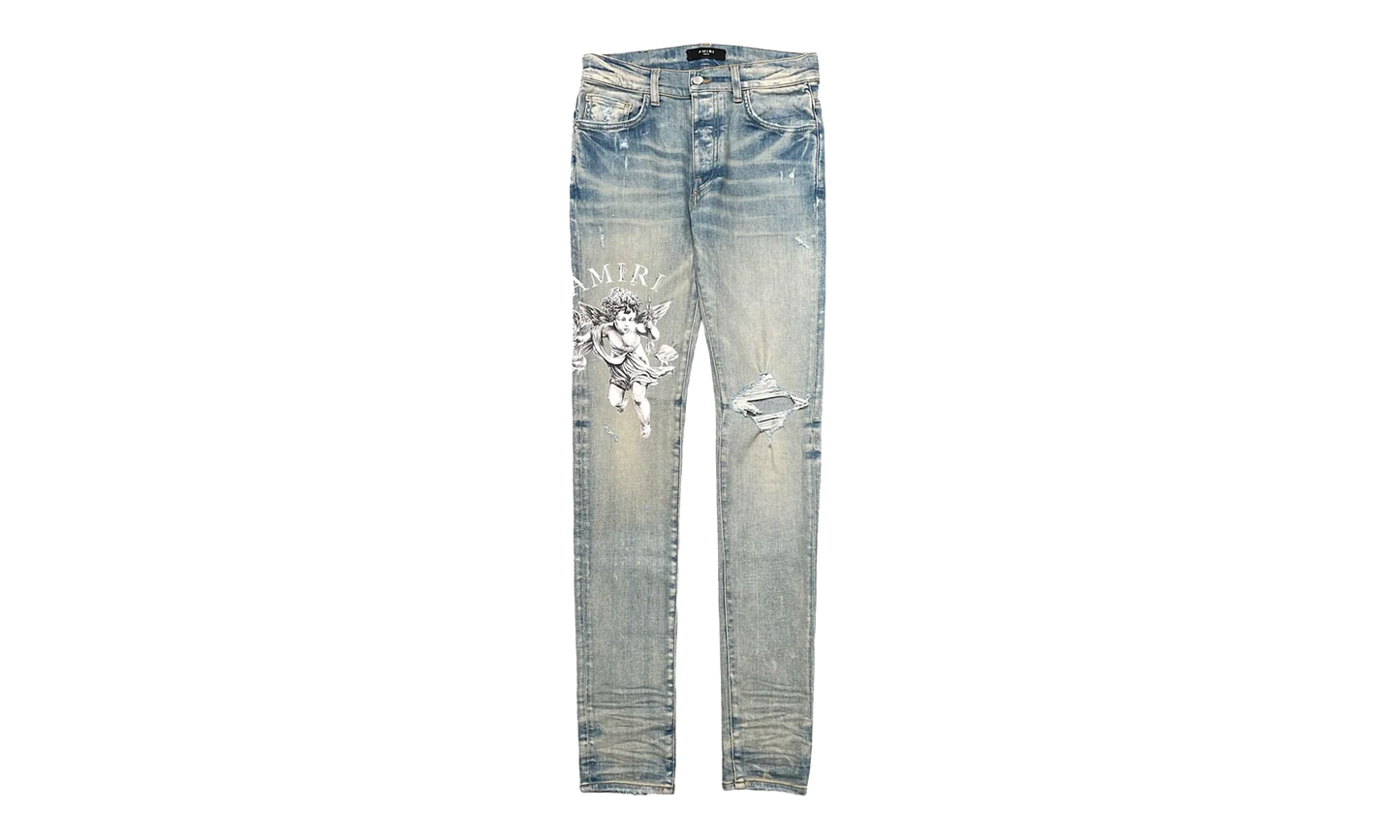 Cherub Print Jeans "Clay Indigo" MDS117 408
