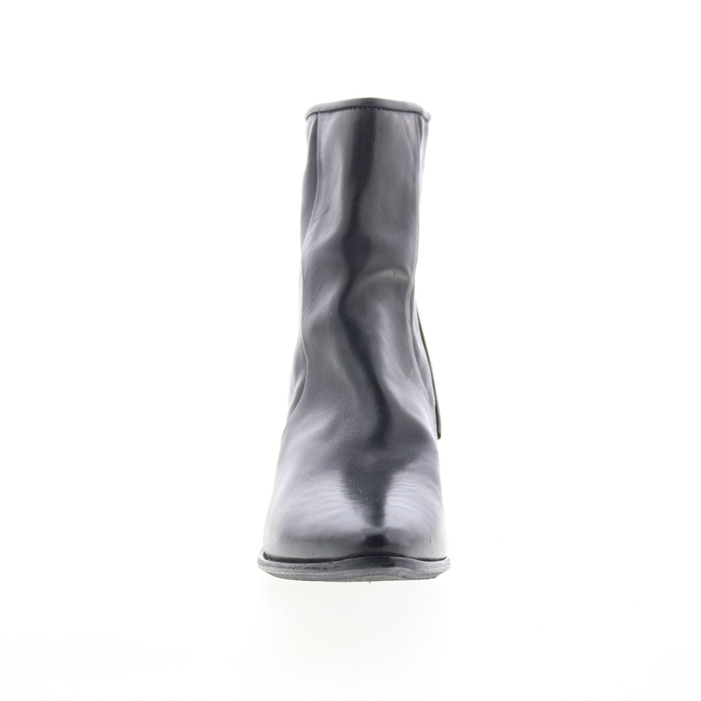 Earl Womens Black Leather Zipper Ankle & Booties Boots