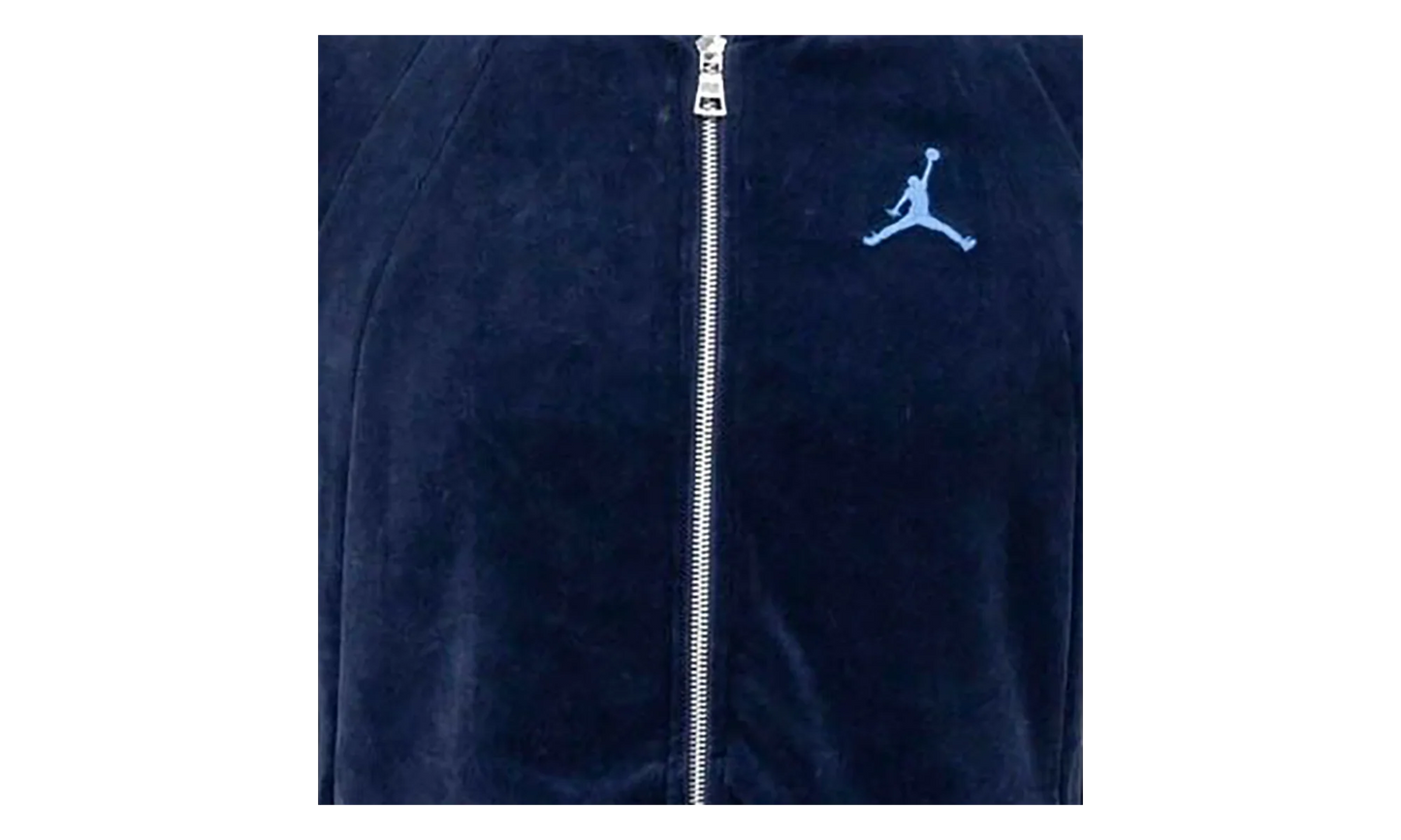 Air Jordan Velour Full Zip Track Jacket "Blue" AH2357 410