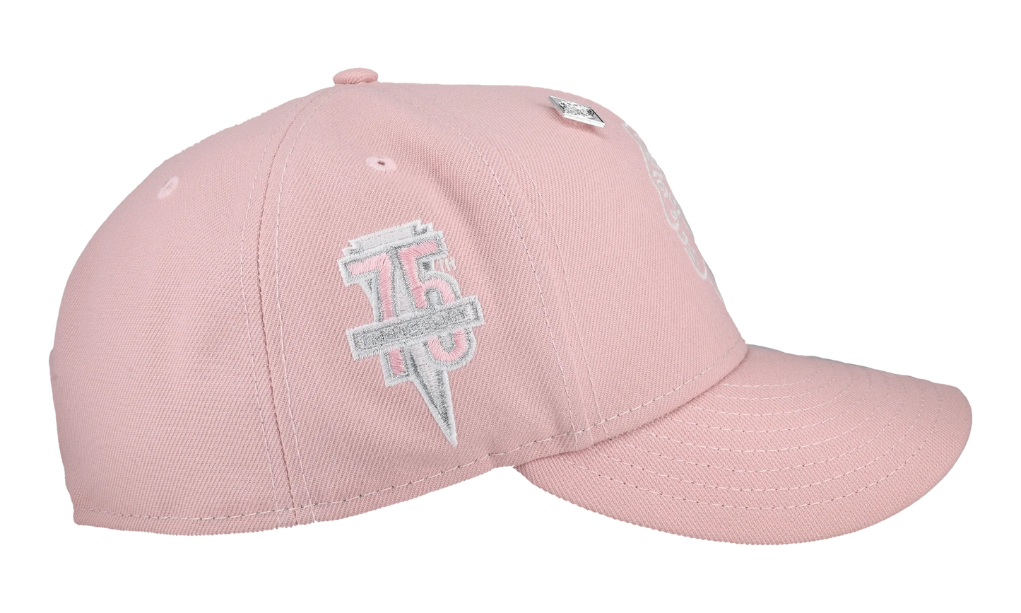 59FIFTY Chicago Black Hawks 75th Anniversary Fitted Hat "Pink Glow In The Dark" NE449