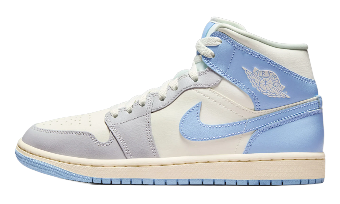 Air Jordan 1 Mid WMNS "Psychic Blue Sail Coconut Milk" BQ6472 402