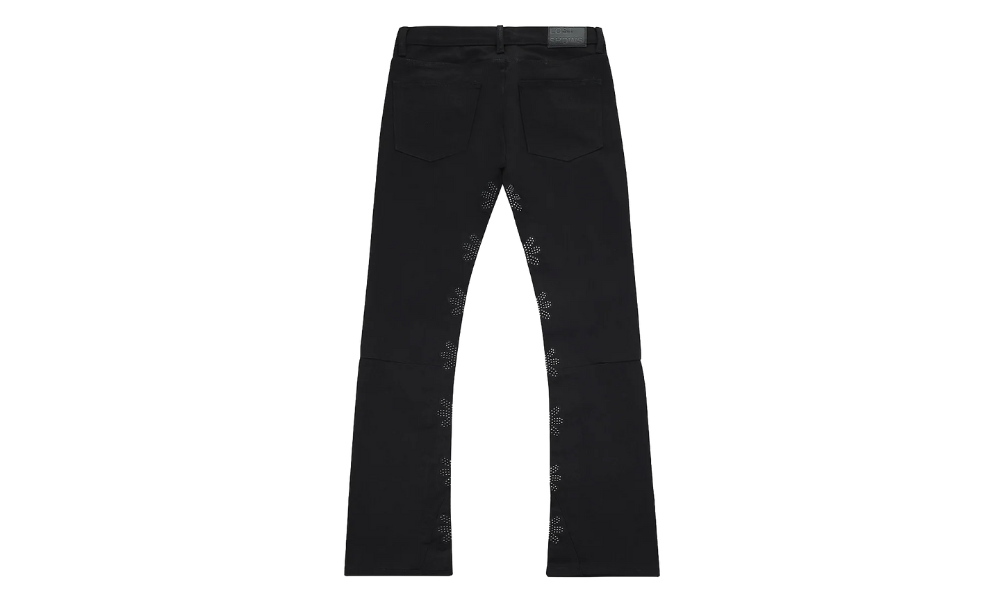 Studded Denim Pants "Black" LSDSB