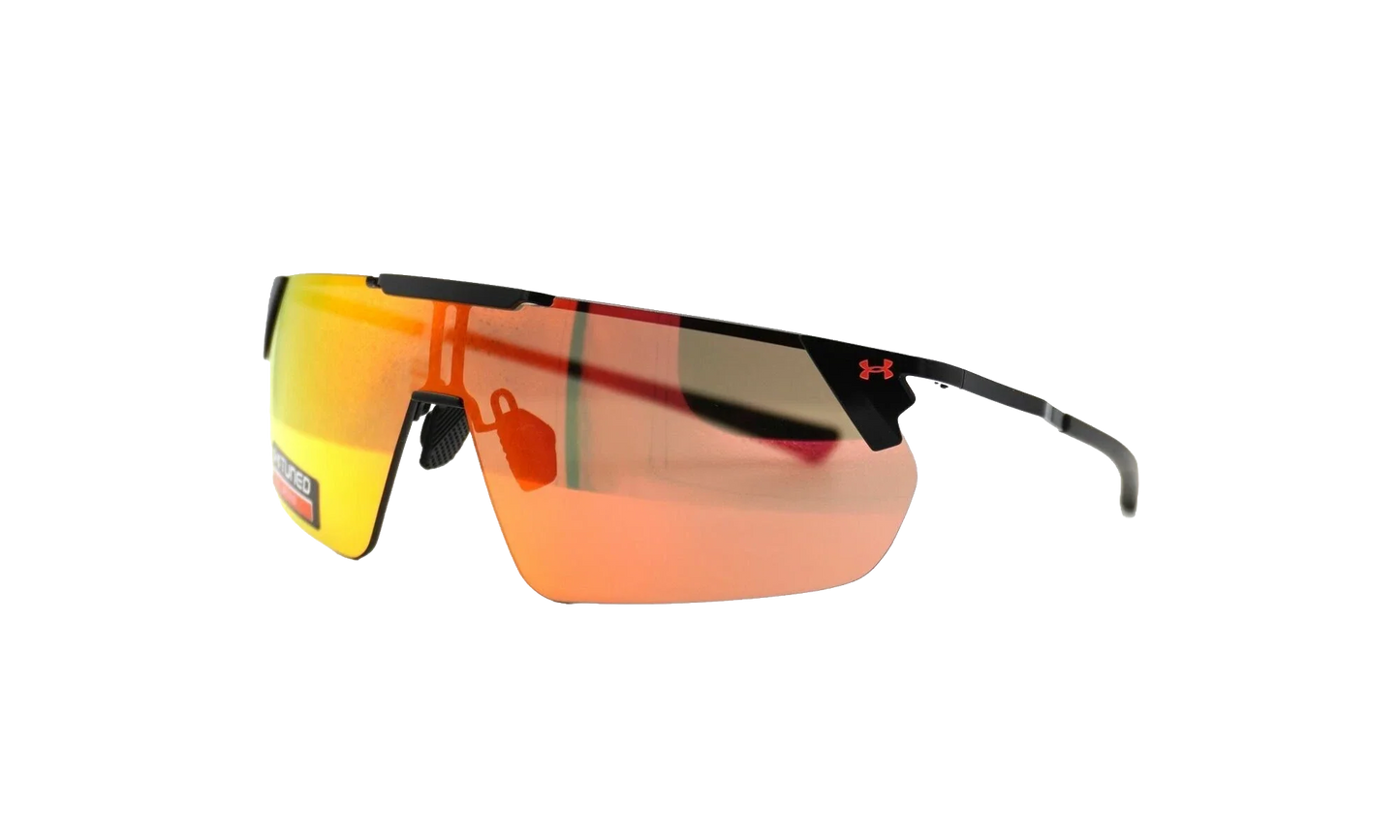 Litewire Shield Sunglasses "Rose Brown Beta Red Mirror - Satin Black" 8600135 010153