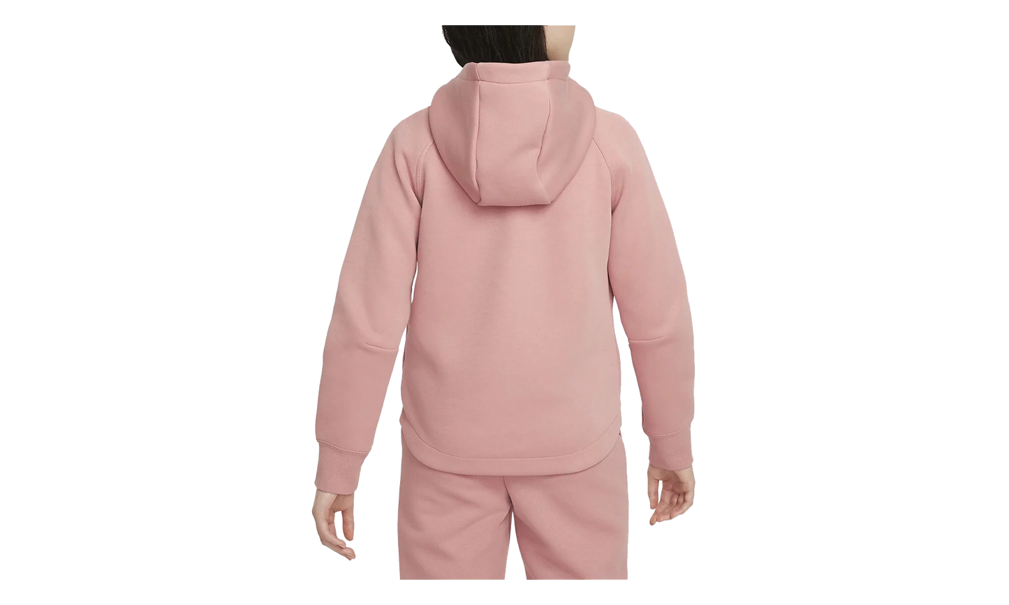 Sportswear Tech Fleece Full-Zip Hoodie GS "Red Stardust / Black" FD2979 618
