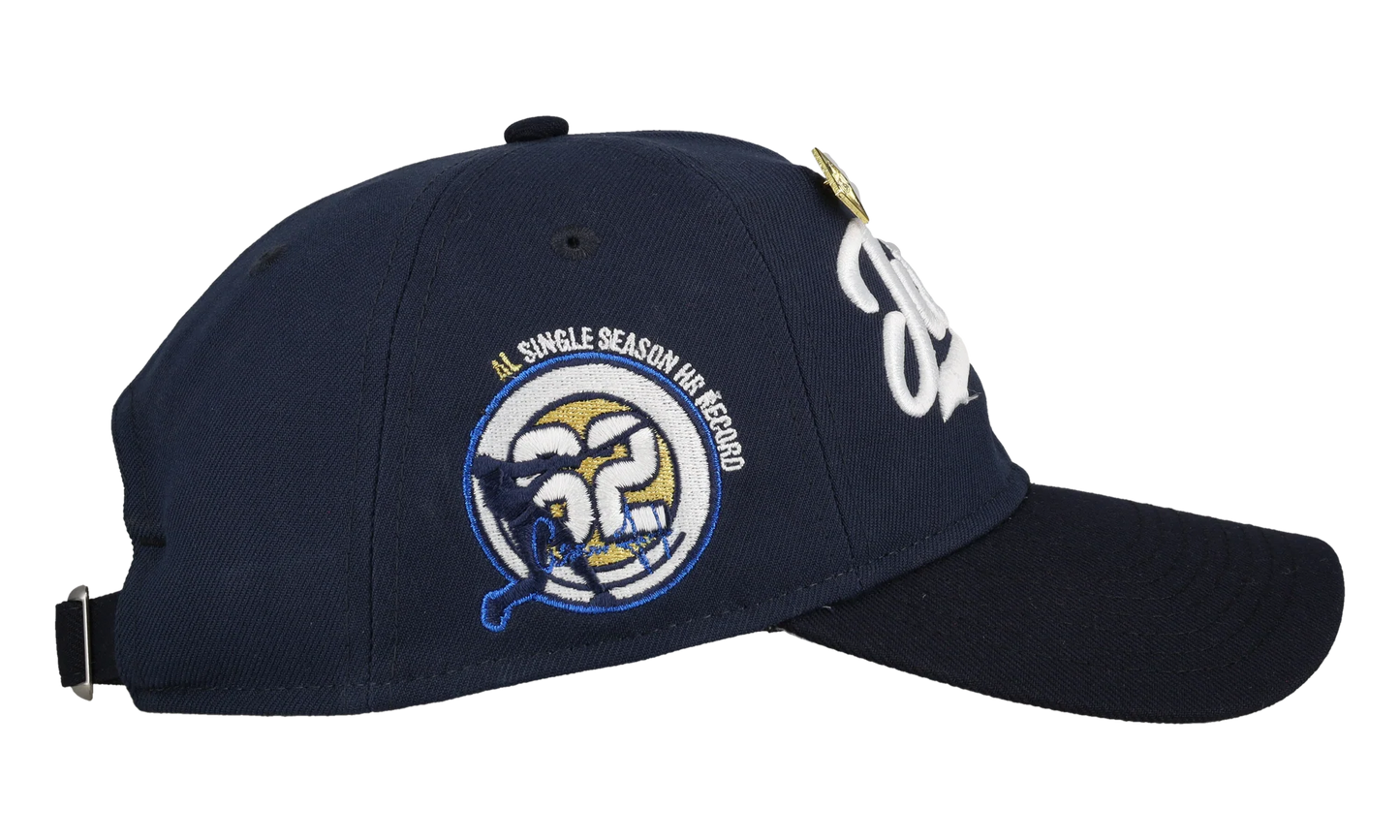 9TWENTY New York Yankees Aaron Judge 62 Home Runs Adjustable Hat "Navy / Black" NE275