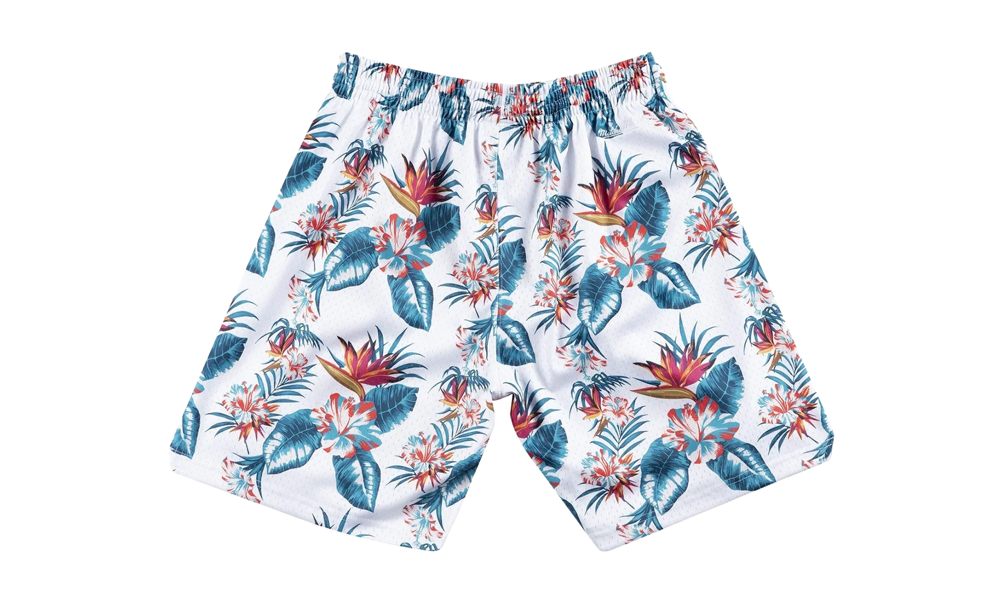 NBA Floral Mesh Shorts "Boston Celtics - White" SHORMG18023 BCEPTWH1