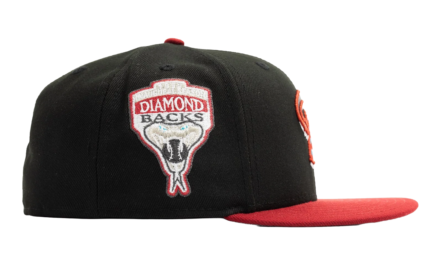 59FIFTY Arizona Diamondbacks 1998 Inaugural Season Fitted Hat "Black / Red" NE488